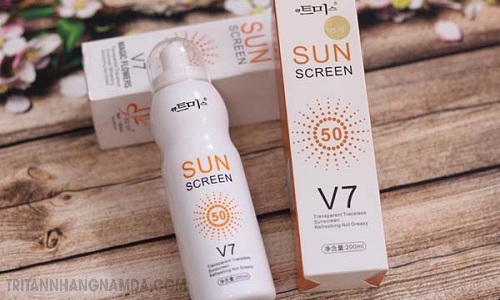  Kem chống nắng dạng xịt Hàn Quốc Spray Protective V7