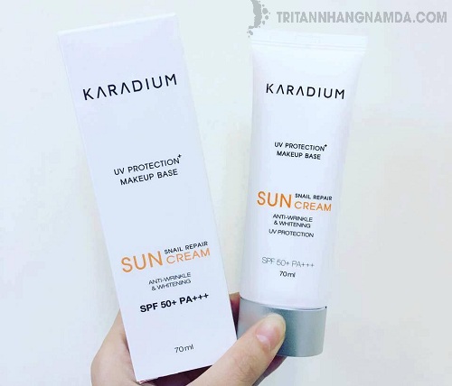 Kem chống nắng Karadium Snail Repair Sun Cream